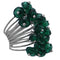 Green Coil Beaded Fashion Ring