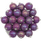 Purple Beaded Iridescent Adjustable Ring