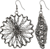 Silver Mangled Earrings