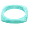 Aqua Green Glossy Faux Marble Bangle Bracelet