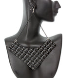 Black Pyramid Earrings