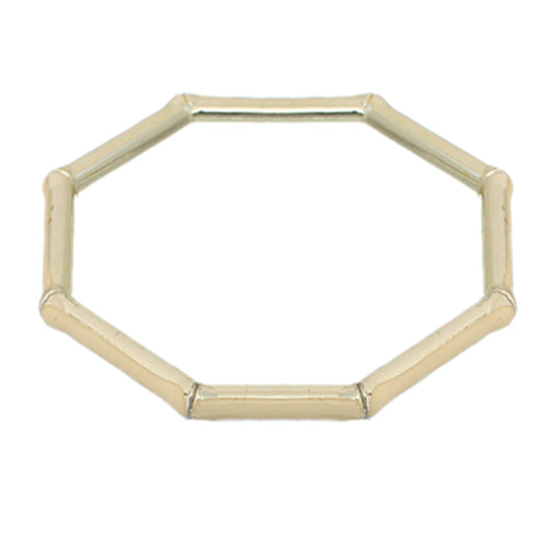 Beige Lightweight Hexagon Bamboo Bracelet