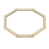 Beige Lightweight Hexagon Bamboo Bracelet