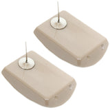 Cream Large Faceted Post Earrings