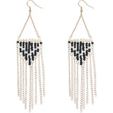 Black and White beaded earrings