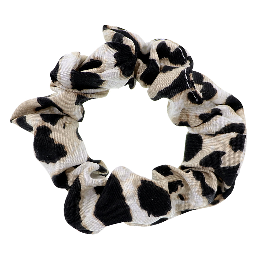 Brown Black Animal Print Hair Scrunchie