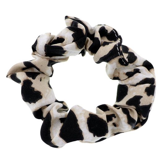 Brown Black Animal Print Hair Scrunchie