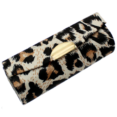 Black Cheetah Printed Lipstick Holder Case