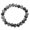 Black Briolette Bead Stretch Bracelet