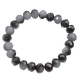 Black Briolette Bead Stretch Bracelet