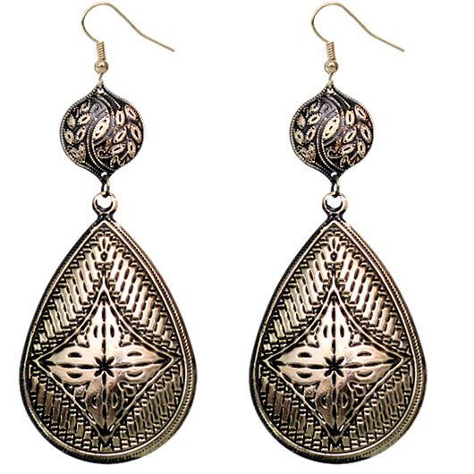 Black Drop Earrings