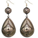 Black Drop Earrings