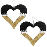 Black Glitter Earrings