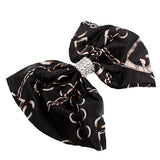 Black Chain Link Pattern Gator Hair Clip