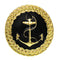 Black Large Anchor Adjustable Statement Ring