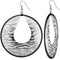 Zebra strand yarn earrings