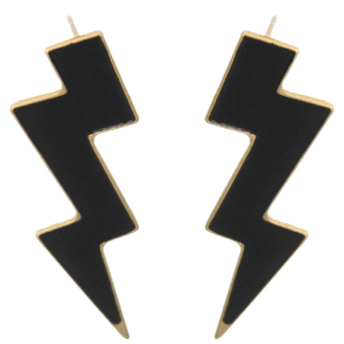 Black firebolt earrings