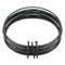 Black Thin Multi Line Bangle Bracelets