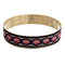 Pink Multicolor Boho Knit Bangle Bracelet