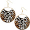 Orange Black Spotted Earrings