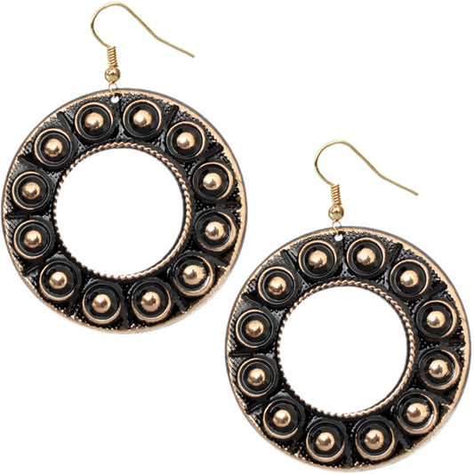 Black Big Earrings