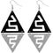 Black Silver Sparkle Earrings