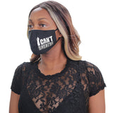 Black Silver I Can't Breath Face Mask