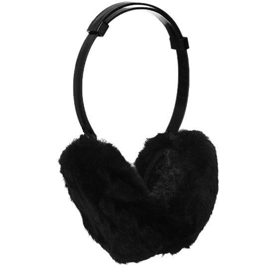 Black Plush Adjustable Earmuffs