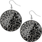 Black Boho Star Design Shell Earrings