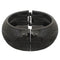 Black Swirl Needle Point Hinged Bracelet