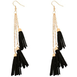 Black Tassel Earrings