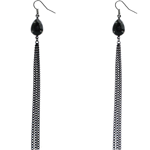Black Chain Earrings