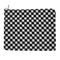 Black White Checkered Zipper Pouch Bag
