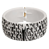 Black and White Five Row Hinge Bracelet