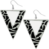 Black and White Earrings