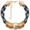 Black White Ringlet Cord Bracelet