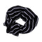 Black Striped Hair Scrunchie