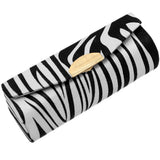 Black White Zebra Printed Lipstick Holder Case