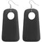Black Cutout Wooden Earrings