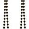 Black Elegant Beaded Drop Earrings
