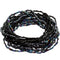 Black Iridescent Beaded Stretch Stacked Bracelets