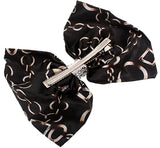 Black Chain Link Pattern Gator Hair Clip
