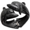 Black Dolphin Textured Hinged Bracelet