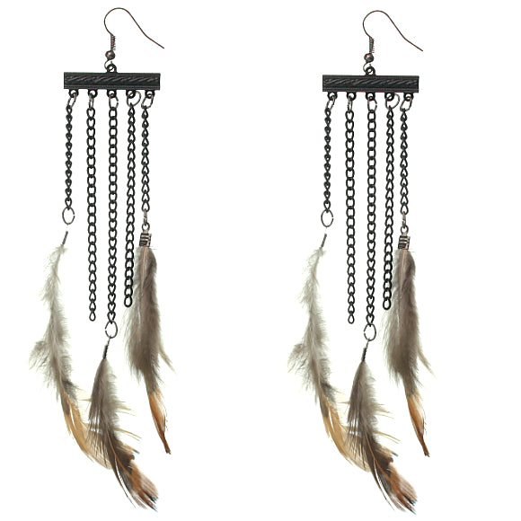 Feather Dangling Earrings