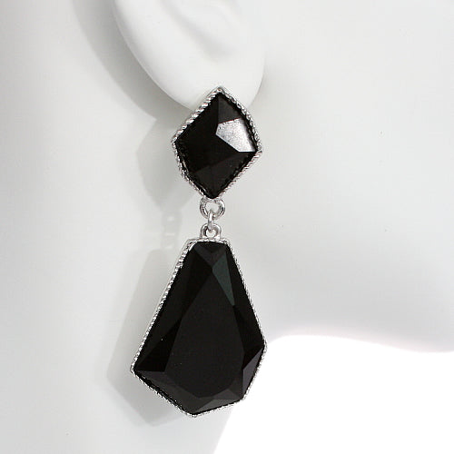 Black Geometric Earrings