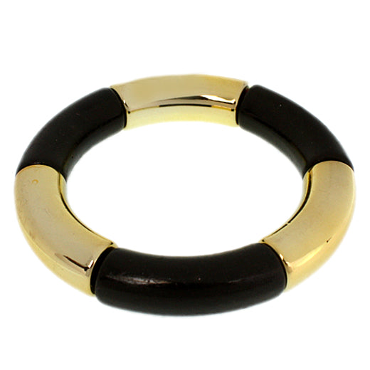 Black Glossy Stretch Tube Bracelet