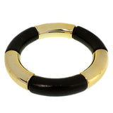 Black Glossy Stretch Tube Bracelet