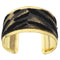 Black Gold Metal Cuff Bracelet