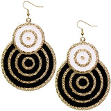 Black Swirl Earrings