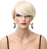 Black Double Chain High Heel Necklace Earrings